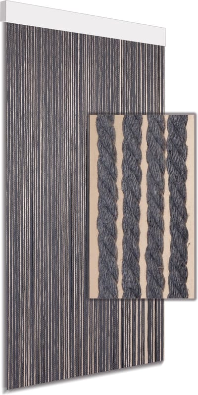 Vliegengordijn - deurgordijn - Cotton Rope - grijs - 100x220cm