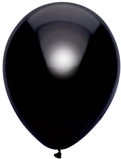 Metallic Ballonnen Zwart : 100 Stuks