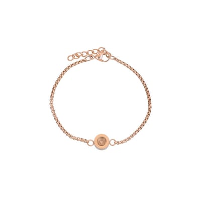 iXXXi-Jewelry-Box Chain CreArtive Base-Rosé goudkleurig-Dames-Armband-One Size
