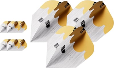 Dart Flights Set Wit en Goud Professionele Set 9 Stuks Duurzaam