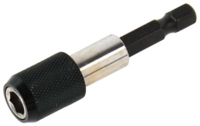 GEKO Magnetische bithouder - 60 mm - met vergrendelmechanisme - roestvrij staal