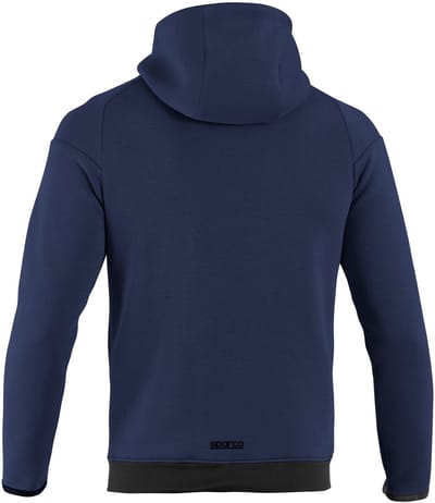 Sparco Hoodie Vest Full Zip Vest - Zwart — Marineblauw — XXXL