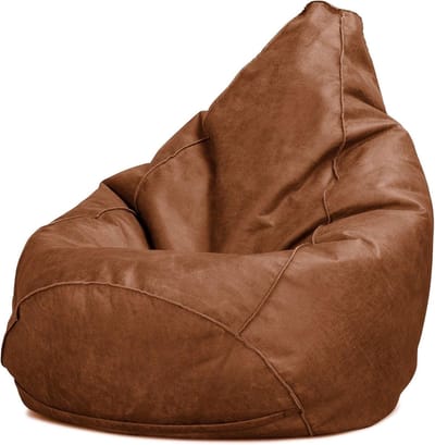 Gaming Zitzak Fauteuil Poef van Vintage Leer