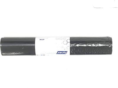 Hynex Gerecycled Afvalzak 60L - 5 x 25 Zaak zwart 60x80cm, T25 - 125 zakken
