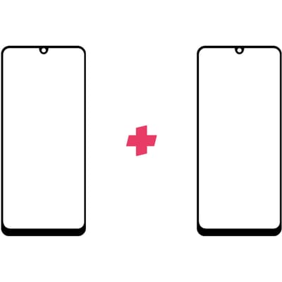 DuoPack: Samsung Galaxy A31 screenprotector gehard glas Edge to Edge