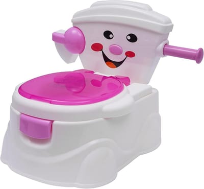 Kindertoilet Trainingspotje met Deksel voor Zindelijkheidstraining Blauw/Roze