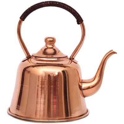 2L Puur Koperen Theepot Handgemaakt Rood Koperen Ketel Pot Soeppot Toevoegen Inductiekookplaat Kokend Water Ketel Koude Ketel Voor Huisdecoratie 1-2L brown