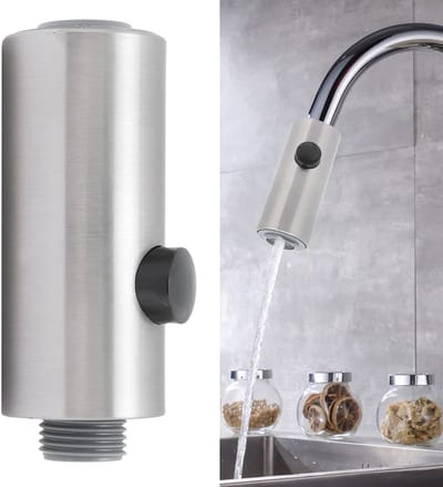 Dailygoods- Sproeikop Handheld - Douchekop - Vervangende Kraan - ABS Materiaal - 2 Functies (Regen/Luchtbellen) - 9x3.5cm Afmetingen