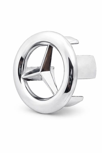 Knaak Wastafel Overloop Rozet - Rond Ster - Chroom - 3 cm