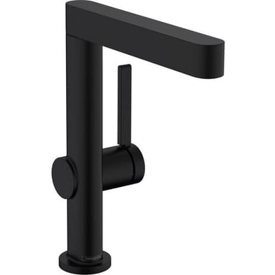 hansgrohe Finoris - Wastafelmengkraan - Ééngreeps bediening - Met afvoerplug - 230mm - Draaibare uitloop - Mat Zwart