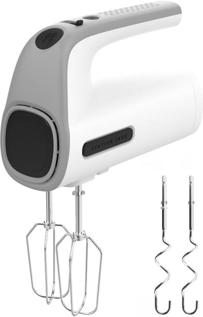 Gebakmixer 300 W met 5 snelheden en turbofunctie - Ideaal voor kneden en mixen