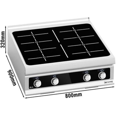 GGM Gastro Induktion Glühplattenherd - 28 kW - Bflex Digital