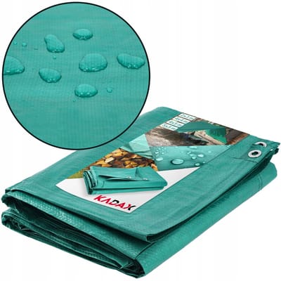 KADAX Garden Tarpaulin, Tissue Tarpaulin in 4 maten, UV-gestabiliseerde deksel tarpauline, beschermende zeilen met oogjes, waterdichte all-purpose zeil voor peiling, tuinmeubilair (4 x 4 m)