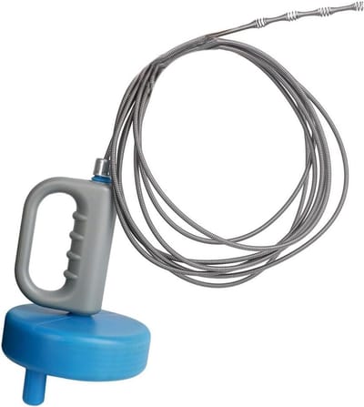 Afvoer Ontstopper - Rioolreiniger - Verstopping Verwijderen - Flexibele Stalen Kabel - 10 Meter - Grijs