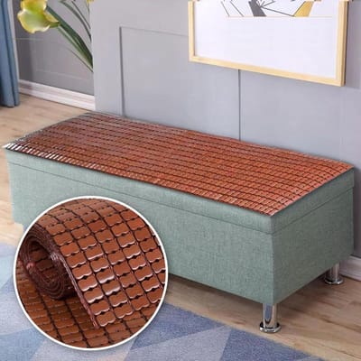 Bamboe Matras - Koelmat Zomer - Verkoelend Slapen - Natuurlijk Materiaal - 135x200cm - Natuurlijk