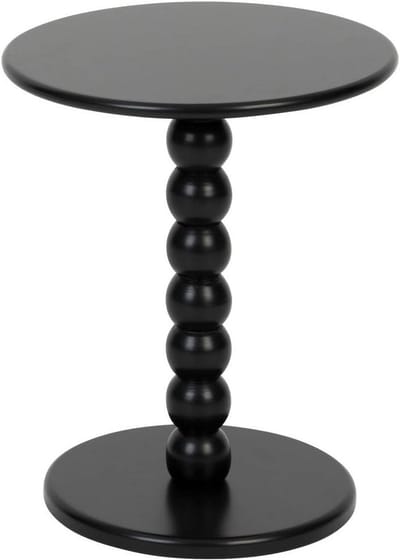 Salontafel - Bijzettafel Hoektafel - Woonkamer Inrichten - Compact Ontwerp - 38 x 46.5 cm - Zwart