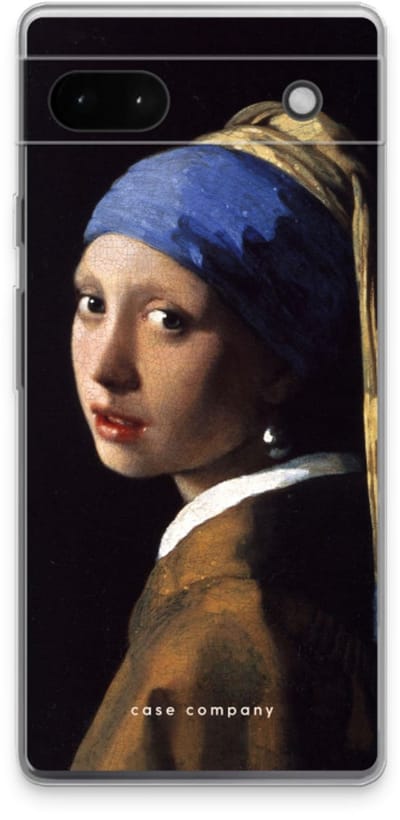 Case Company® - Hoesje geschikt voor Google Pixel 6a hoesje - The Pearl Earring - Soft Cover Telefoonhoesje - Bescherming aan alle Kanten en Schermrand