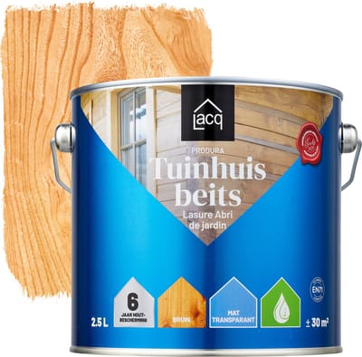 Lacq - Tuinhuisbeits - Matte Houtbescherming - Watergedragen - UV-bestendig - 2.5 Liter - Bruin