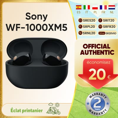 Originele Sony WF-1000XM5 echte draadloze oordopjes Bluetooth Anc actieve ruisonderdrukking Hi-Res audio-headset met microfoon