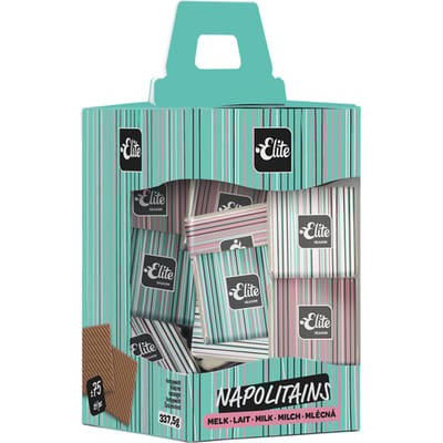 Chocolade Elite Napolitains melk doos 75 stuks