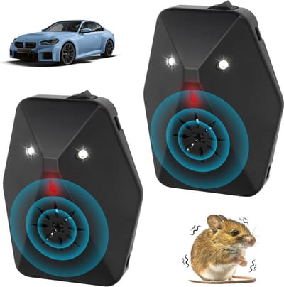 Ultrasone Muizenverjager - Ongedierteverjager Auto - Auto Beschermen - Automatische Activering - Universeel Model - Zwart