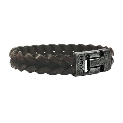 JOSH Heren Leren Armband Cognac | 24728-BRA
