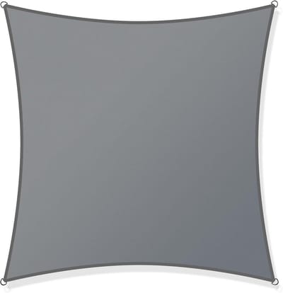 Vierkant Schaduwdoek 3.6x3.6m Zonwering Luifel UV-Bescherming voor Tuin Terras