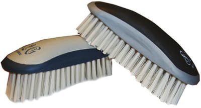 S2g Paardenborstel Luxe Hard 12 Cm Nylon Beige/blauw