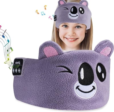 Verduisterend Bluetooth slaapmasker met draadloze hoofdtelefoon - Muziek slapen hoofdband - Verjaardag kerstgeschenk voor kinderen