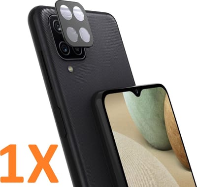 Camera Lens Glass Protector - beschermer Geschikt voor: Samsung Galaxy A12 5G - Zwart - 1x