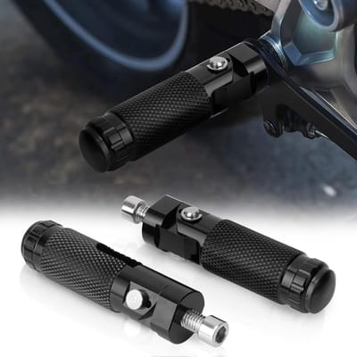 Opvouwbare Motorsteun - Wig voor Fiets - Veilig Rijden - 90 Graden Buigbaar - 8 mm - Zwart
