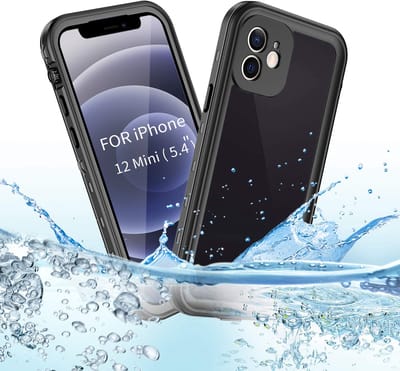 Dailygoody - iPhone 12 Mini Beschermhoes - Waterdicht - Dun en Schokbestendig - Transparant - Krasbestendig - Volledige Bescherming - Geschikt voor iP