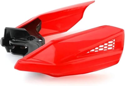 Handbeschermers Motorfiets - Stuurkappen Beschermers - Bescherming Tegen Wind - Duurzaam Kunststof - Set Van Twee - Rood