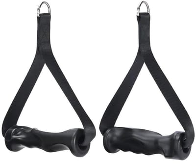 Dailygoods- Oefenhandgrepen 2 Stuks - Antislip Handvatbevestigingen - Vervangend Metalen D-Gesp - Ergonomisch Ontwerp - Slijtvast PP-Materiaal - Fitnesshandvatten