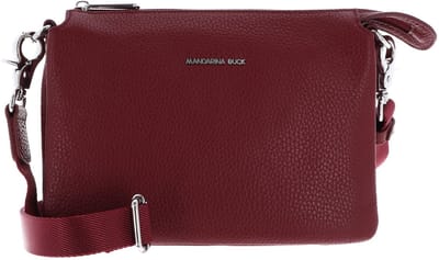 MANDARINA DUCK Leren schoudertas Mellow Leather Crossbody Bag Grape donkerrood