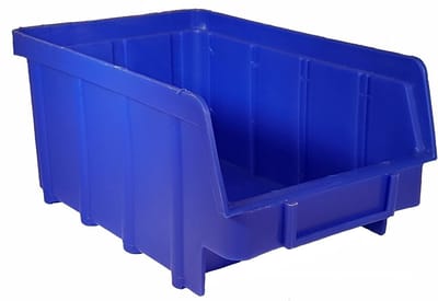 Stapelboxen Set - Opbergbakjes Blauw - Werkplaats Organiseren - Slagvast Polypropyleen - 80 Stuks - Blauw