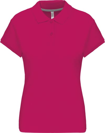 Kariban Damespolo korte mouwen K242 - Fuchsia - L