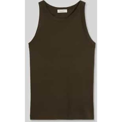 Slim fit top van puur katoen