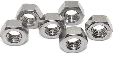 Dailygoods- Zeskantmoeren 100 stuks - Roestvrij Staal A2 - Metrisch 3 mm - Schroefdraadstijging 0,5 mm - Geschikt voor binnen/buiten - Hoogwaardige kwaliteit - Moeren