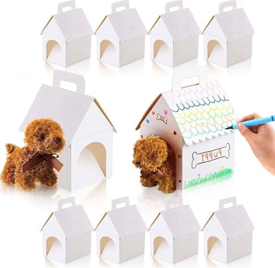Huis Vorm Cadeaudozen - Bedankjes Doosjes - Feestelijke Uitdeeldoosjes - Met Deur en Handvat