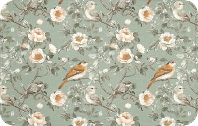 WC mat 80x50 cm - Antislip - Roze - Vogels - Kleurrijk - Toiletmat - Vloermat - Douchemat - Toilet tapijt - Toiletmatten