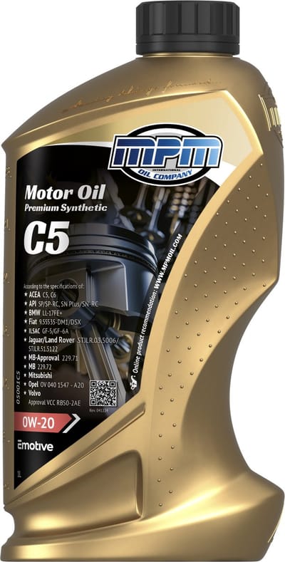 MPM Motorolie 0w20 C5 - 1 liter