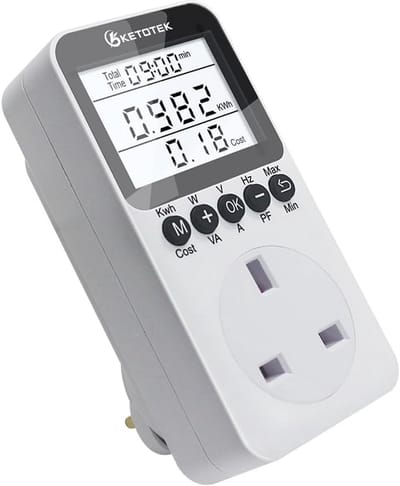 Energiekosten Meter met Backlight - Multifunctionele Vermogensmeter voor Thuisgebruik