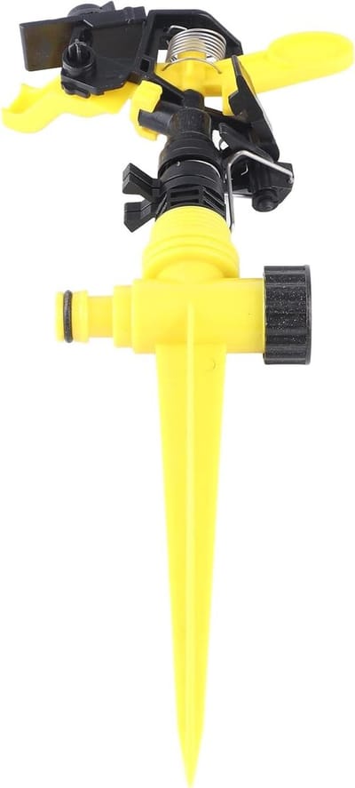 Tuinsproeier Gazon - Automatisch irrigatiesysteem - Gazon bewateren - 360 graden rotatie - Tot 12.5 meter - Geel Zwart