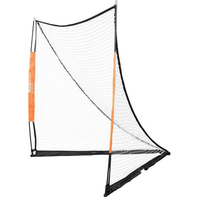 But de Lacrosse, Filet de Lacrosse 6' x 6', But de Lacrosse Portable avec Sac de Transport, Tige en Fibre de Verre Équipement d'Entraînement de Lacrosse pour Jardin, Installation Facile Universitaire