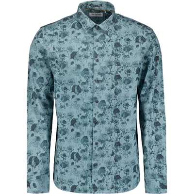 No Excess Shirt Stretch Allover Printed Deep Blue Talla: M | Camisas Casuales Outlet | Hombre | Azul