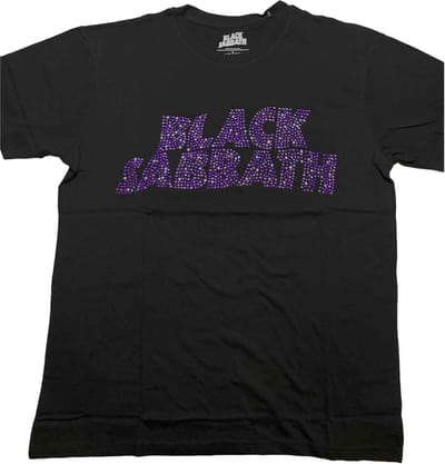 Black Sabbath - Wavy Logo Heren T-shirt - S - Zwart