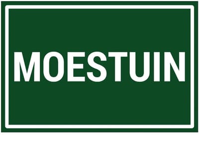 Moestuin bord | gecoat dibond materiaal | 45 x 30 cm