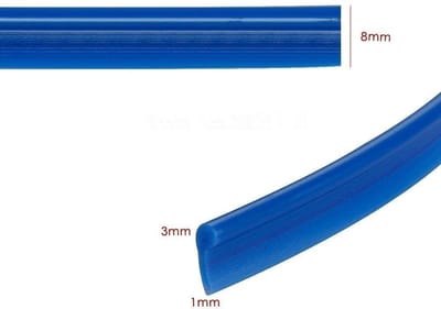 VCTparts® Flexibele Deur Kloof Strip Decoratieve Interieur Styling Geel (5 meter)
