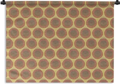 Wandkleed - Wanddoek - Zonnebloemen - Patroon - Zuid-Amerika - 120x90 cm - Wandtapijt